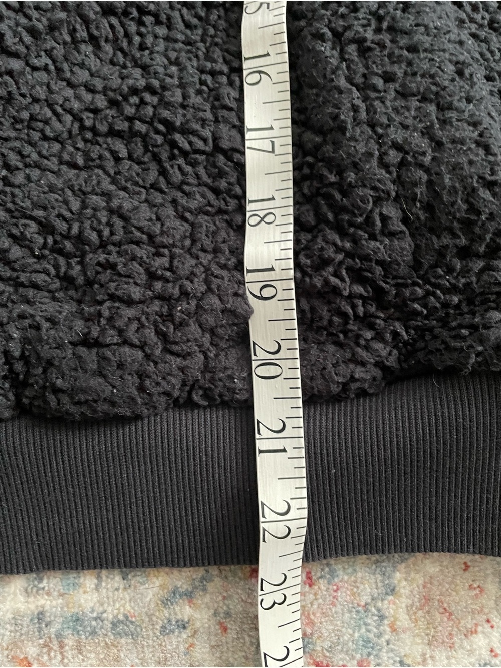 LULULEMON Oh So Sherpa Black Half Zip Hoodie - Picture 15 of 15